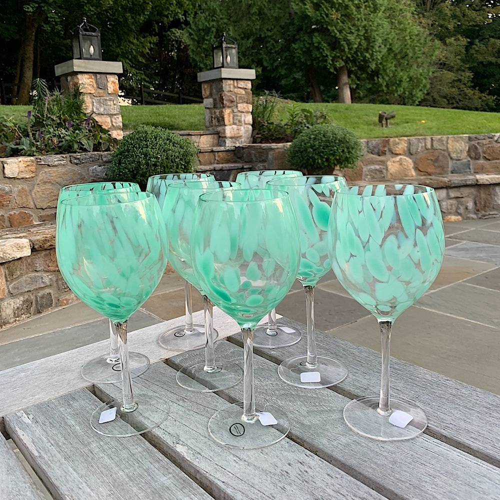 Anthropologie Cumulus Wine Glasses